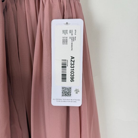 NWT-Azazie Kora bridesmaid dress, Dusty Rose, Size A4 (US), Wedding Wear - Picture 5 of 8